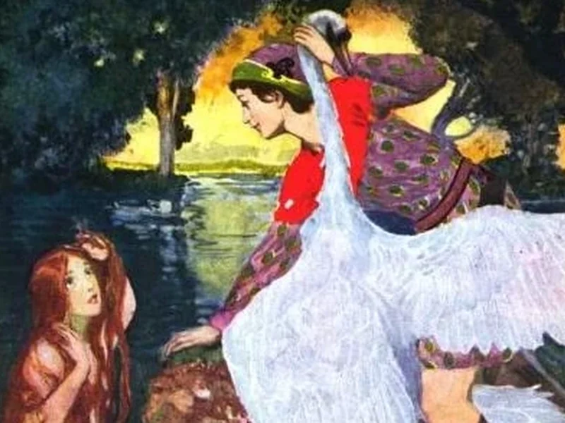 1882-Willy Pogany - Il figlio del re d'Irlanda restituisce la pelle di cigno a Fedelma